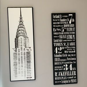 City-inspired wall art !!